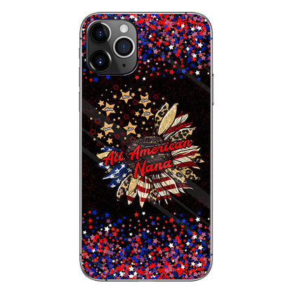 Nana's Flower - Personalized Independence Day Grandma Phone Case