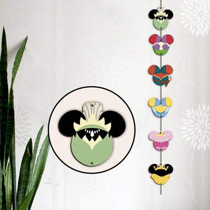 Mouse Ears Princess - Personalized Mouse 6 Pieces Garland