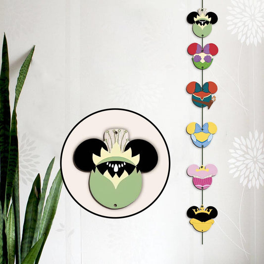 Mouse Ears Princess - Personalized Mouse 6 Pieces Garland