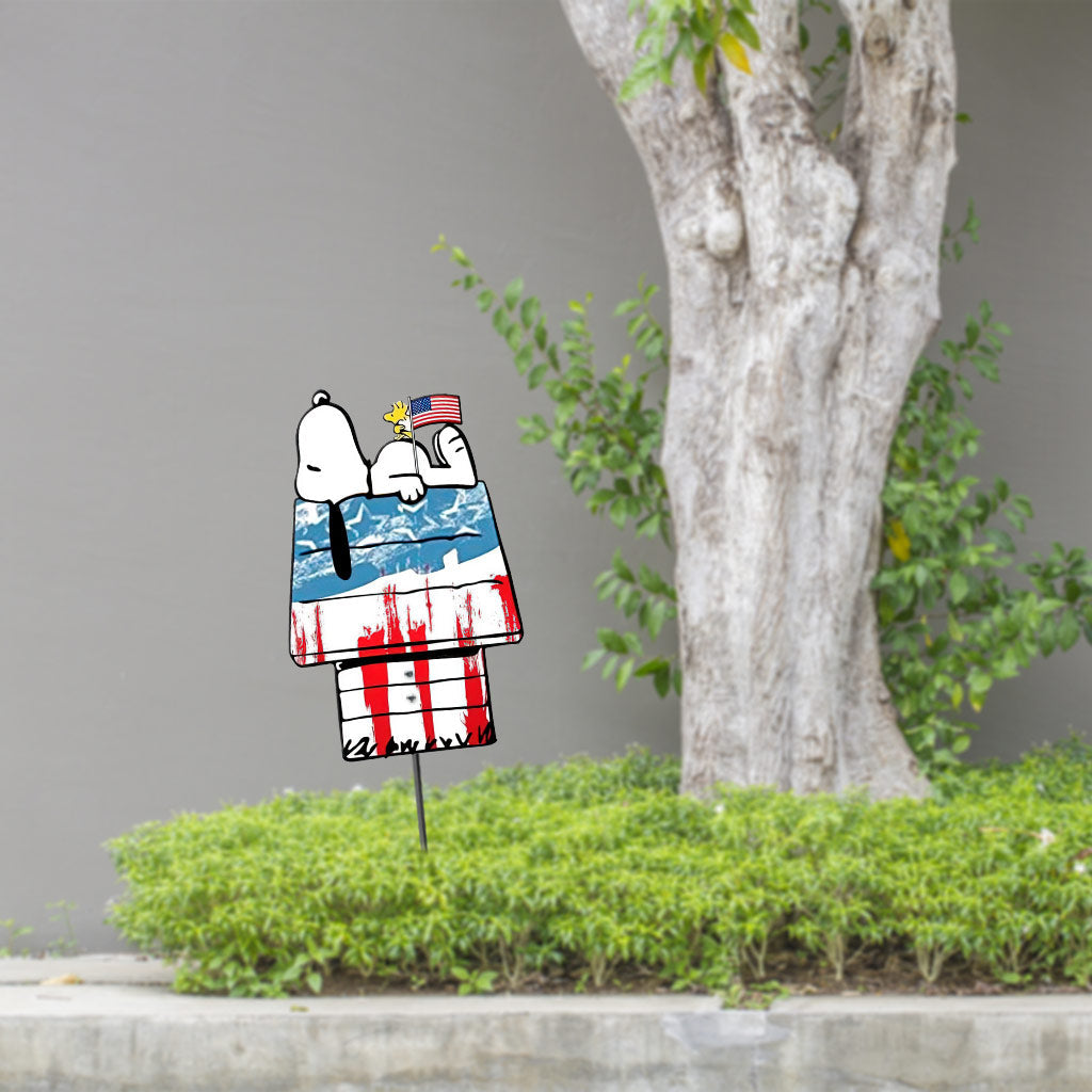 There's No Place Like Home - Independence Day Metal Garden Art