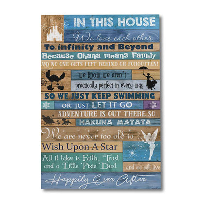 In This House Mouse Canvas And Poster