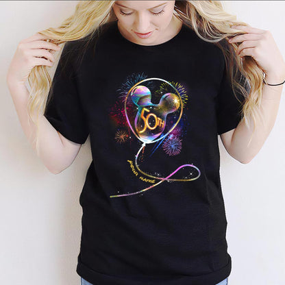 50 Years Mouse Ear Balloon EARidescent - Personalized T-shirt and Hoodie