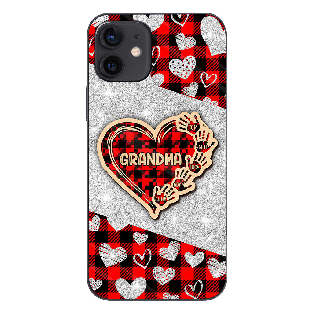 Valentine Heart Grandma - Personalized Grandma Phone Case