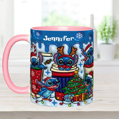 Merry Christmas - Personalized Ohana Accent Mug