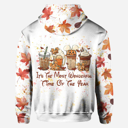 It's The Most Wonderful Time - Personalized Mouse Hoodie and Leggings