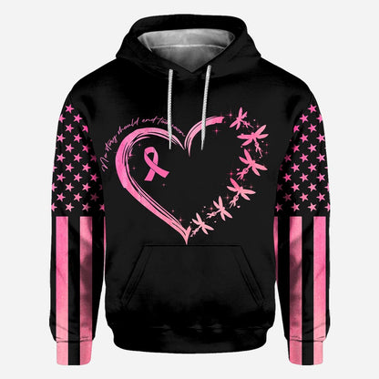 Dragonflies Heart No Story Should End Too Soon - Breast Cancer Awareness All Over T-shirt and Hoodie 0822