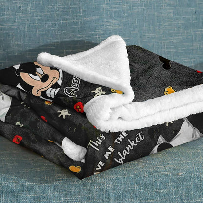 This Is My Leave Me Alone Blanket - Personalized Mouse Blanket