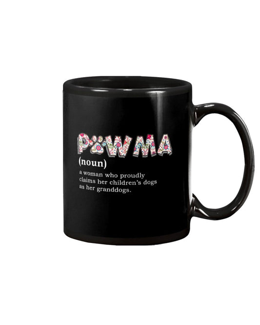 Pawma Definition Mama Grandma Aunt Dog Lover - Grandma Mug 0921