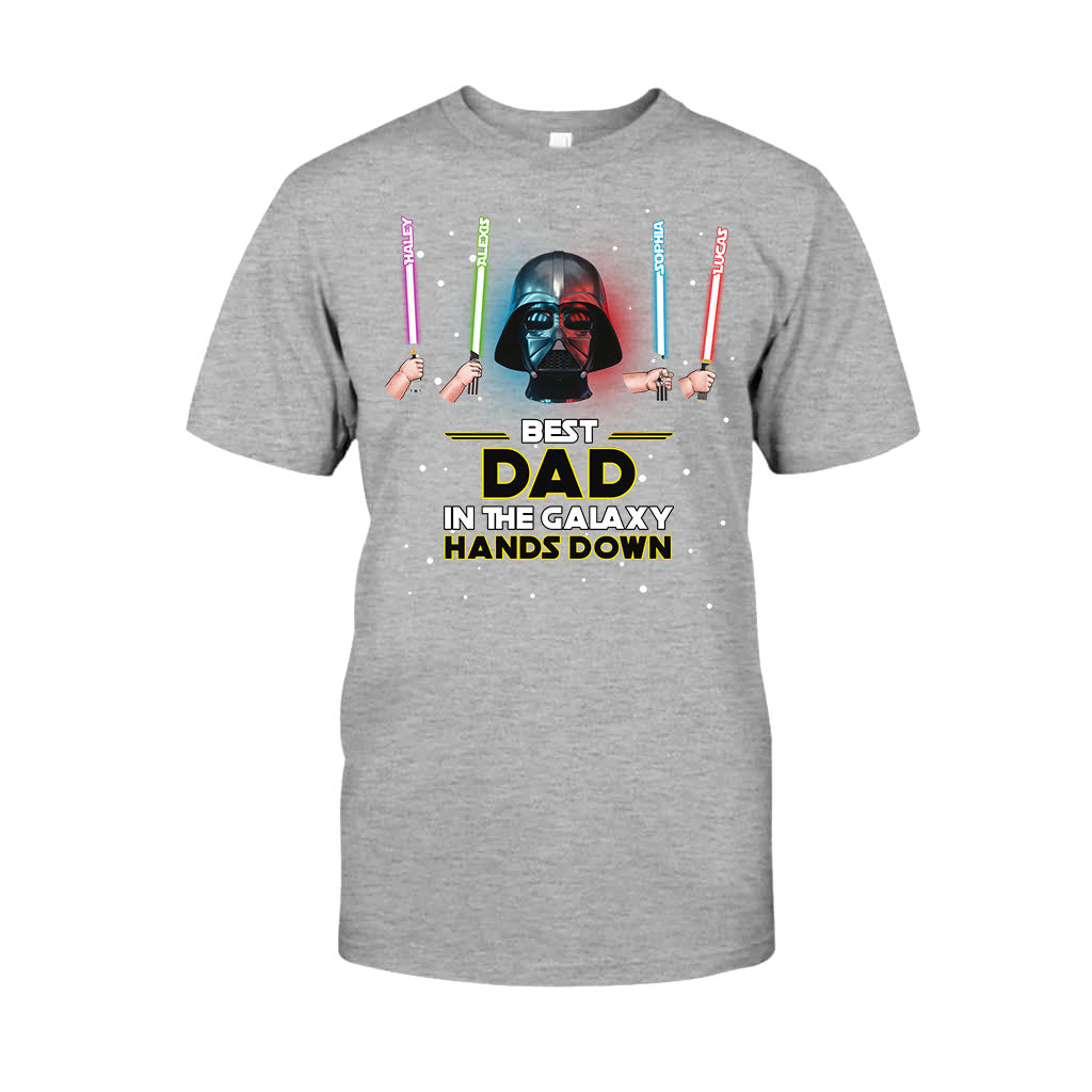 Best Dad In The Galaxy - Personalized The Force T-shirt and Hoodie