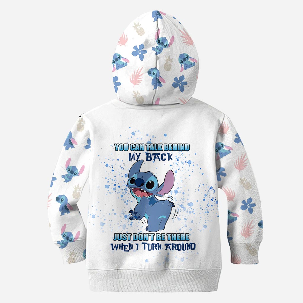 You Can Talk Behind My Back - Personalized Ohana Hoodie And Leggings