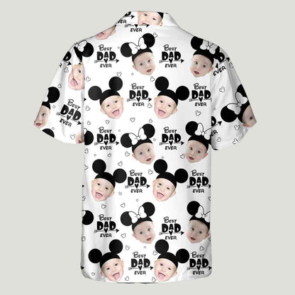 Best Dad Ever - Personalized Mouse Hawaiian Shirt