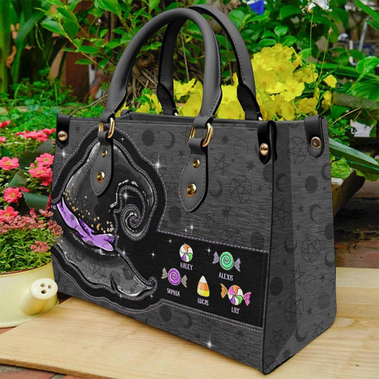 One Spooky Nana - Personalized Grandma Leather Handbag
