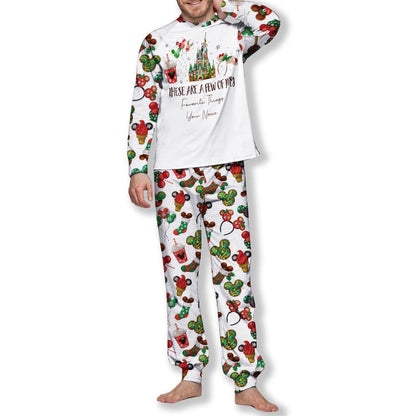 These Are A Few Of My Favorite Things - Personalized Christmas Mouse Pajamas Set