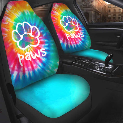 Swirl Pattern Tie Dye Dog Seat Covers 0622