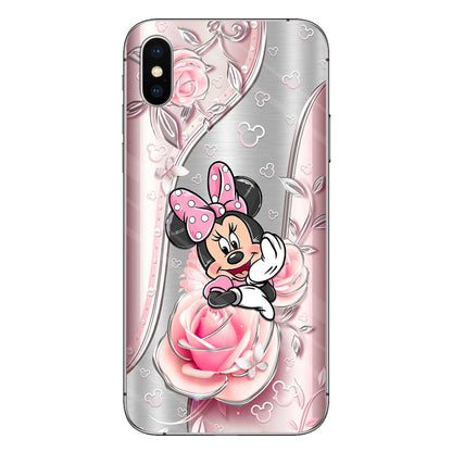 Black Pink Mouse Ears - Phone Case