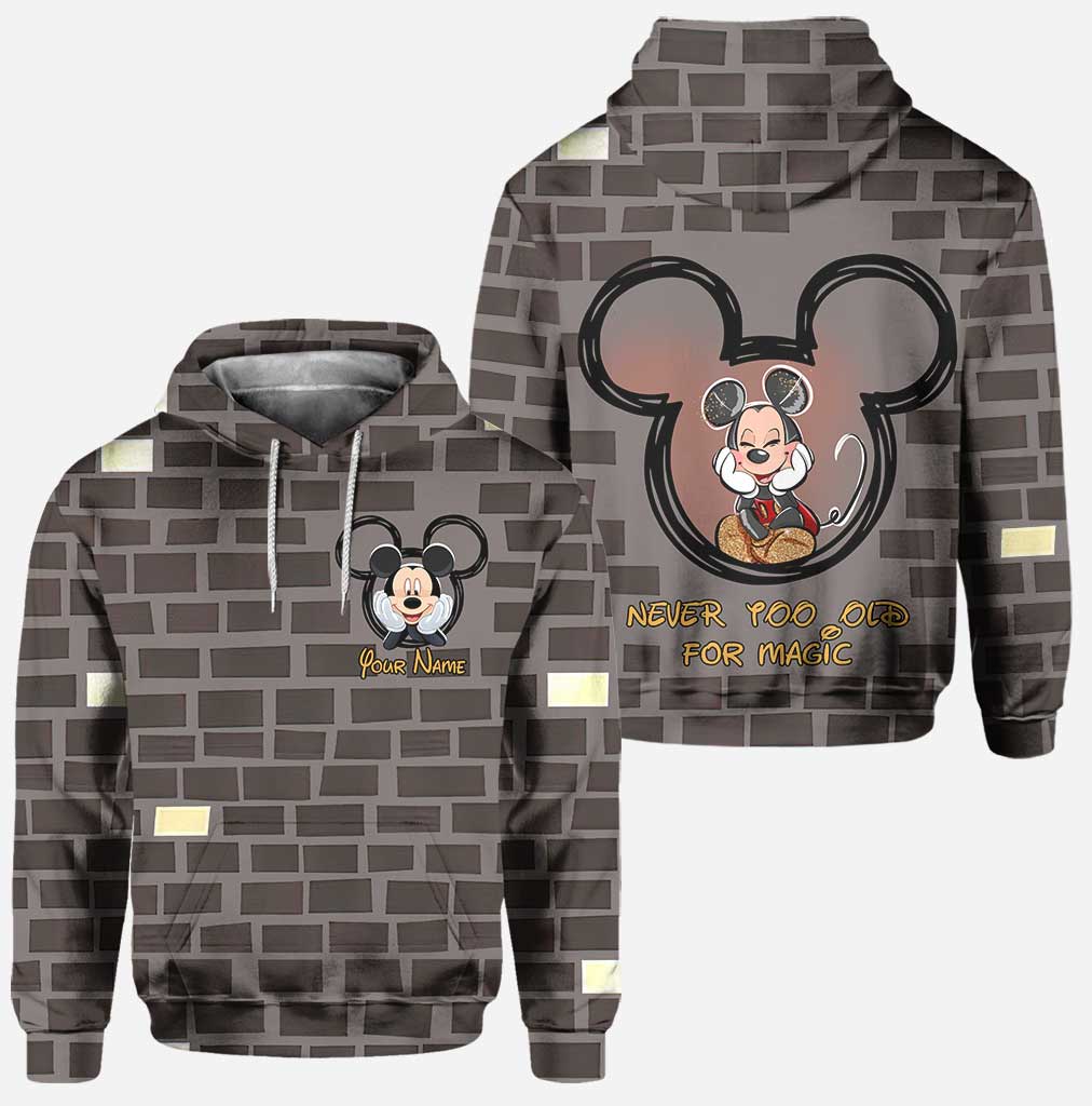 Never Too Old For Magic - Personalized Mouse Hoodie and Leggings