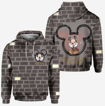 Never Too Old For Magic - Personalized Mouse Hoodie and Leggings