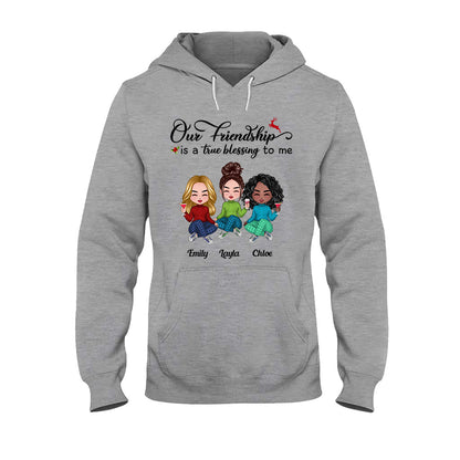 Our Friendship - Personalized Bestie T-shirt and Hoodie