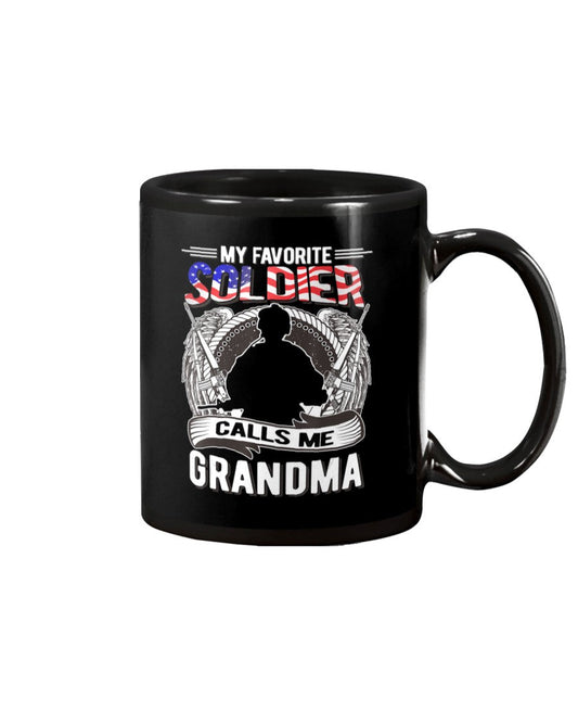 My Favorite Soldier Calls Me Grandma - Grandma Mug 0921