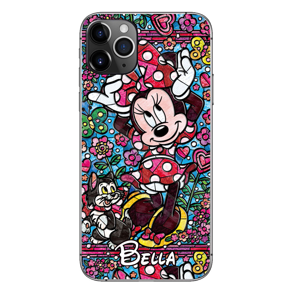Stained Glass Mouse - Personalized Mouse Phone case