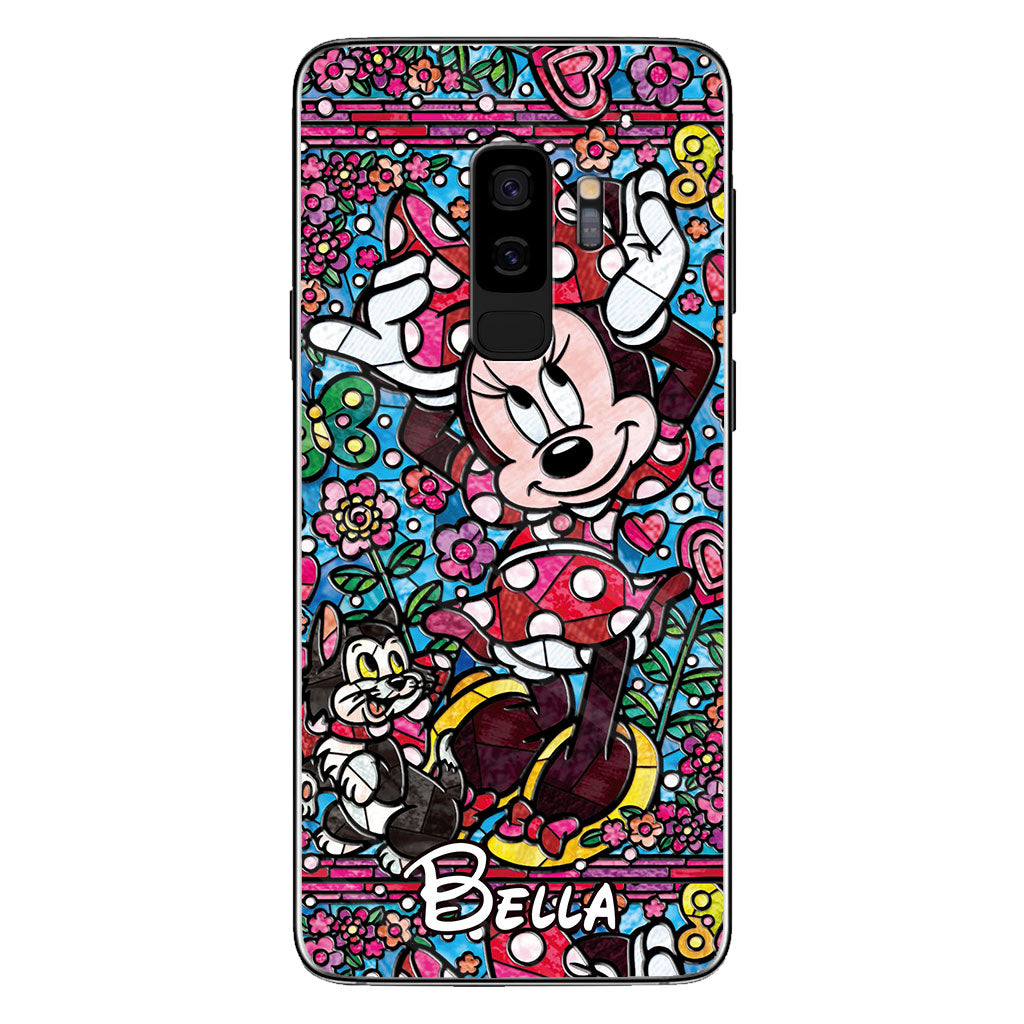 Stained Glass Mouse - Personalized Mouse Phone case