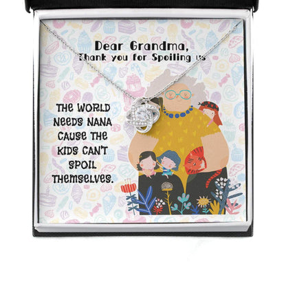 Funny & Cute Gift For Your Cool Nana On Mother's Day - Grandma Love Knot Necklace 0921