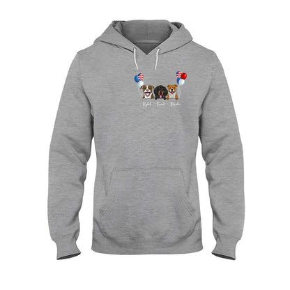 Life Is Better With Dogs - Personalized Independence Day T-shirt and Hoodie