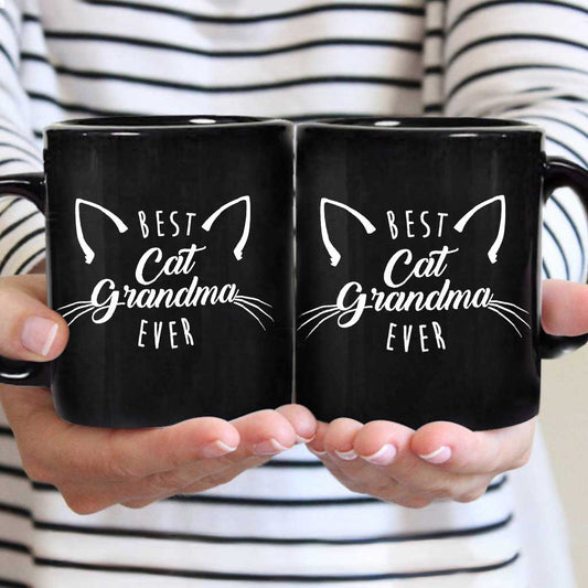 Best Cat Grandma Ever Funny Cats Lady Family Gift - Grandma Mug 0921