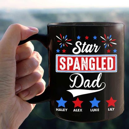 Star Spangled Dad - Personalized Independence Day Father Mug