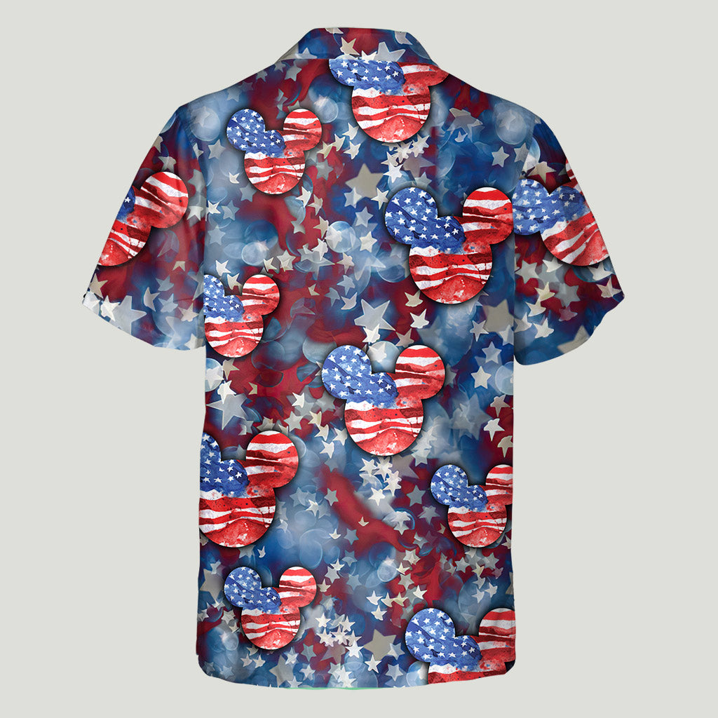 Red White And Blue - Independence Day Mouse Hawaiian Shirt