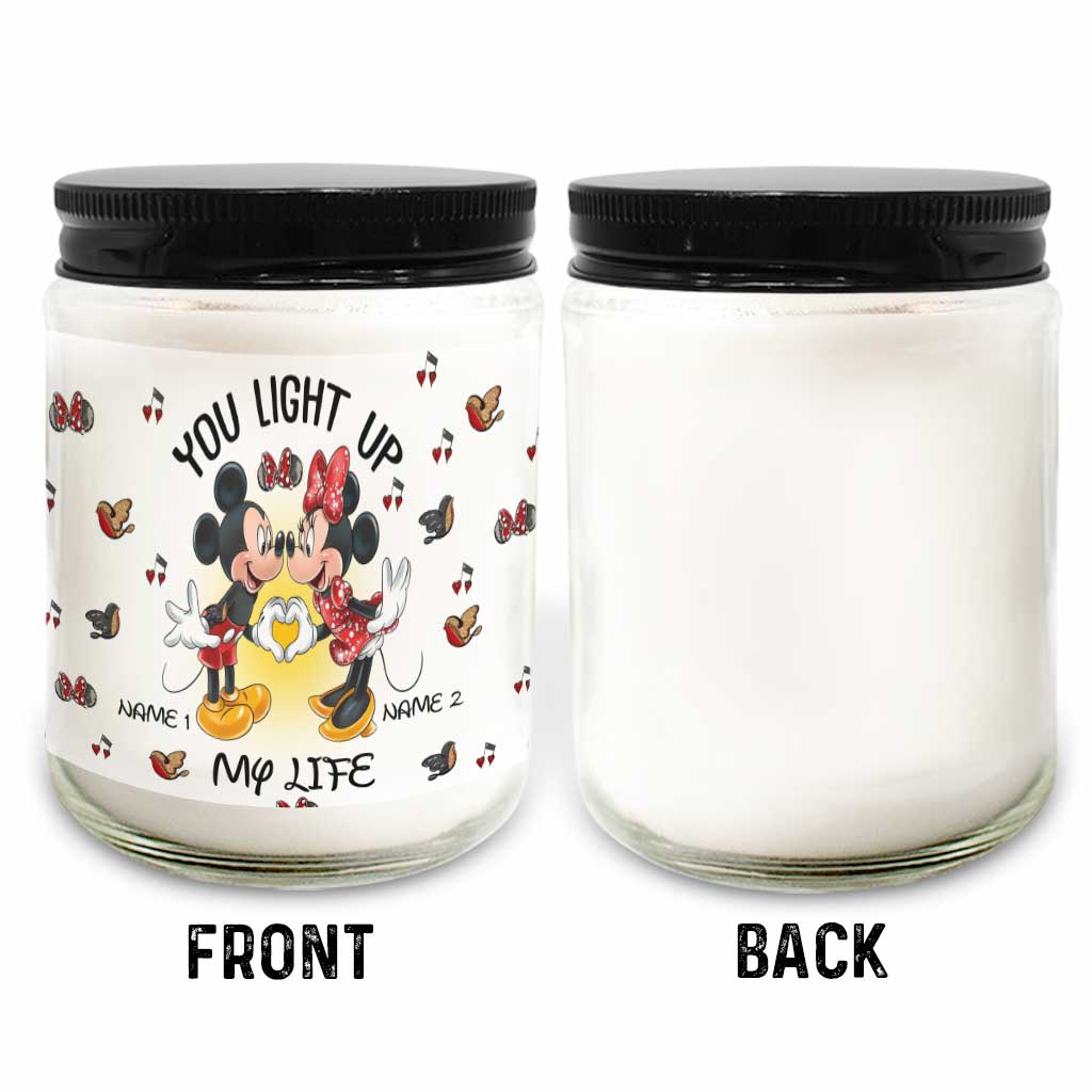You Light Up My Light - Personalized Mouse Candle