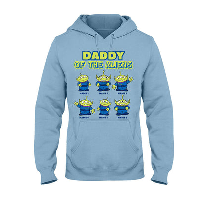 Daddy Of The Aliens - Personalized Father's Day T-shirt and Hoodie