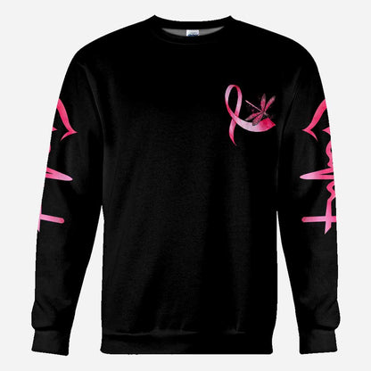 Faith Hope Love Breast Cancer Dragonfly Breast Cancer Awareness All Over T-shirt and Hoodie