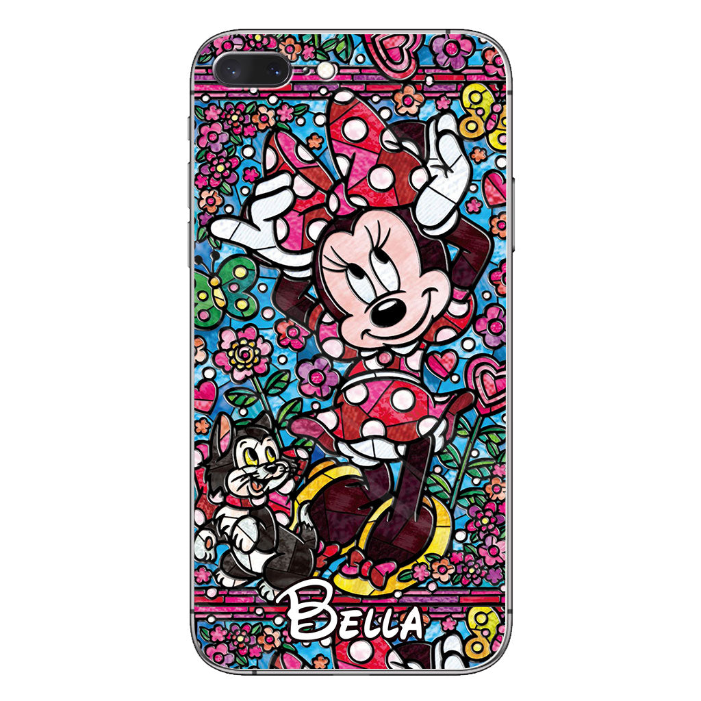Stained Glass Mouse - Personalized Mouse Phone case