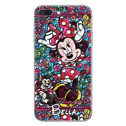 Stained Glass Mouse - Personalized Mouse Phone case