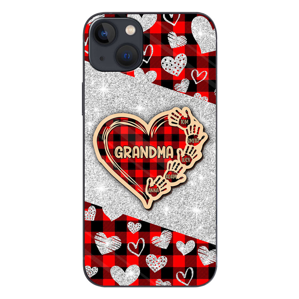 Valentine Heart Grandma - Personalized Grandma Phone Case