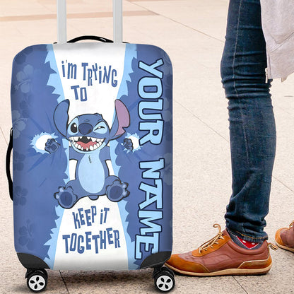 I'm Trying To Keep It - Personalized Ohana Luggage Cover