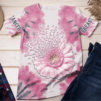 Daisy Pink Ribbons - Breast Cancer Awareness All Over T-shirt and Hoodie 0822