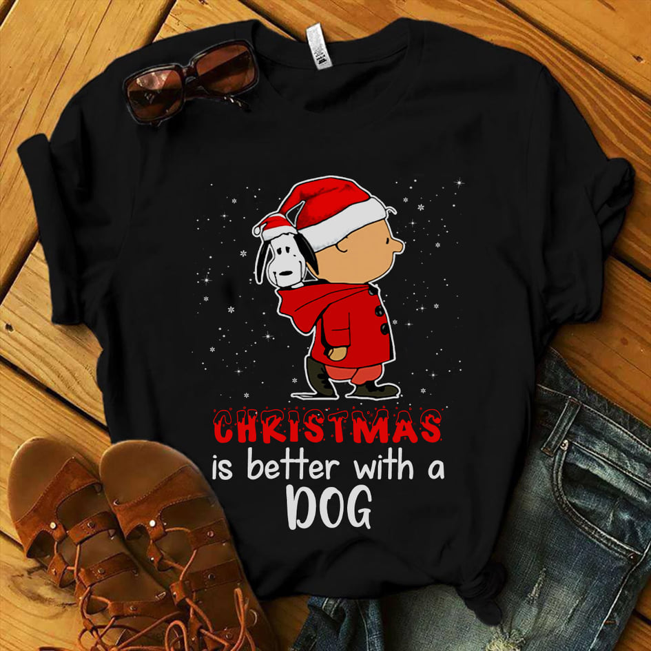 Christmas Is Better With A Dog T-shirt and Hoodie 0823
