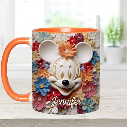 Magical Flowers - Personalized Mouse Accent Mug