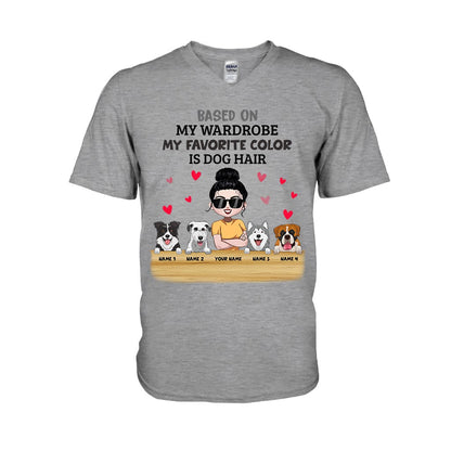 My Favorite Color Is Dog Hair - Personalized Dog T-shirt and Hoodie