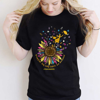 Poppin My Way Back To School - Personalized Teacher T-shirt and Hoodie