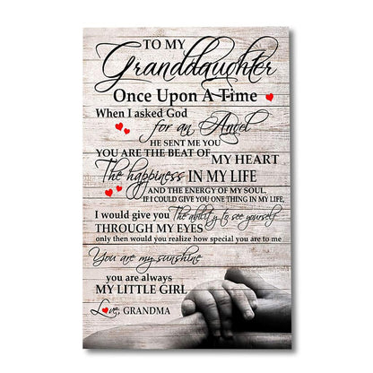 Meaningful Quote Poster From Grandma To Granddaughter - Family Poster 0921
