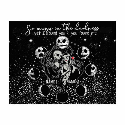 So Many In The Darkness - Personalized Couple Nightmare Wall Tapestry