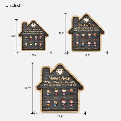 Grandma's House - Personalized Mother's Day Grandma Wood Sign