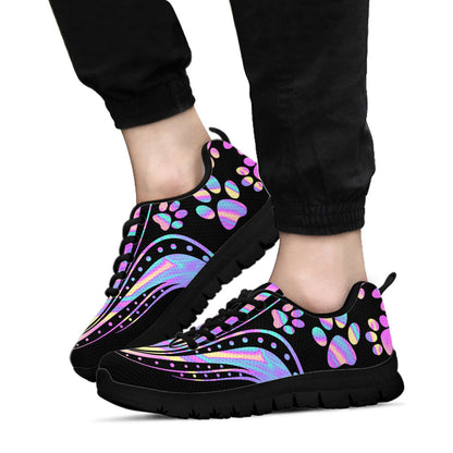 Hologram Paws Pattern Dog Sneakers 0622
