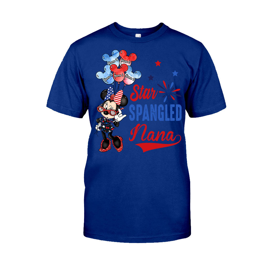 Star Spangled Nana - Personalized Independence Day Grandma T-shirt and Hoodie