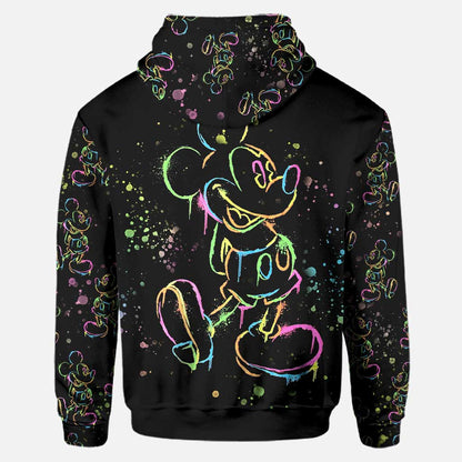 Colorful Mouse - Personalized Mouse Hoodie and Leggings