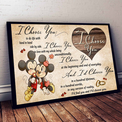 I Choose You Mouse Canvas and Poster 0823