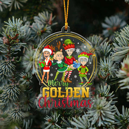 Have Yourself A Golden Christmas - Christmas Transparent Ornament